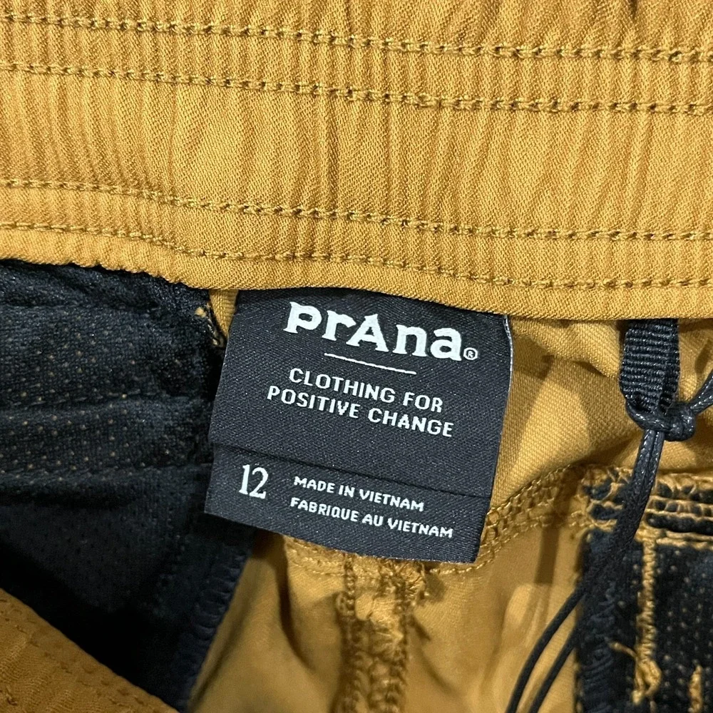 prAna Antique Bronze Halle E-Waist Jogger Pant II Size 12 Pull On Stretch Hiking